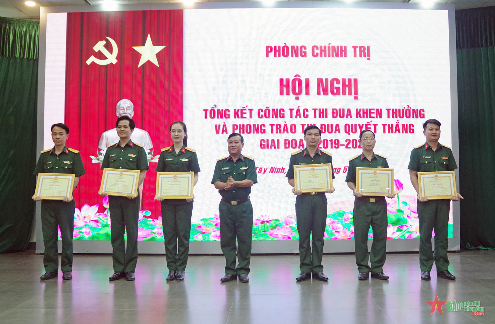 Phòng Chính trị Bộ CHQS tỉnh Tây Ninh thực hiện tốt Phong trào Thi đua Quyết thắng